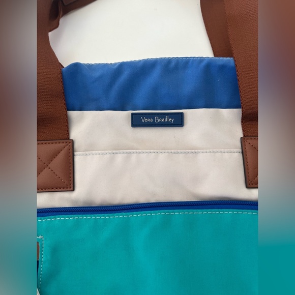 Vera Bradley Cool Lagoon Go Anywhere Carry-On Lighten Up Travel Duffle Bag NWOT - Picture 3 of 16